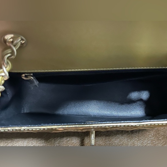 CHANEL Gold Embossed Croc Mini Flap Bag - Picture 15 of 16